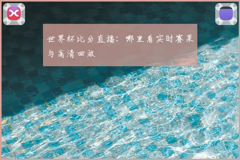世界杯比分直播：哪里看实时赛果与高清回放
